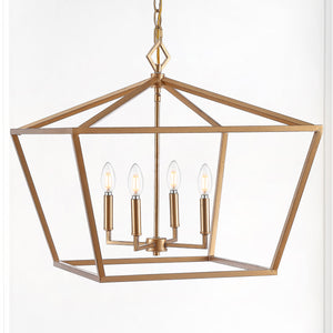 Gatsby 4-Light Adjustable Iron Rustic Glam LED Pendant