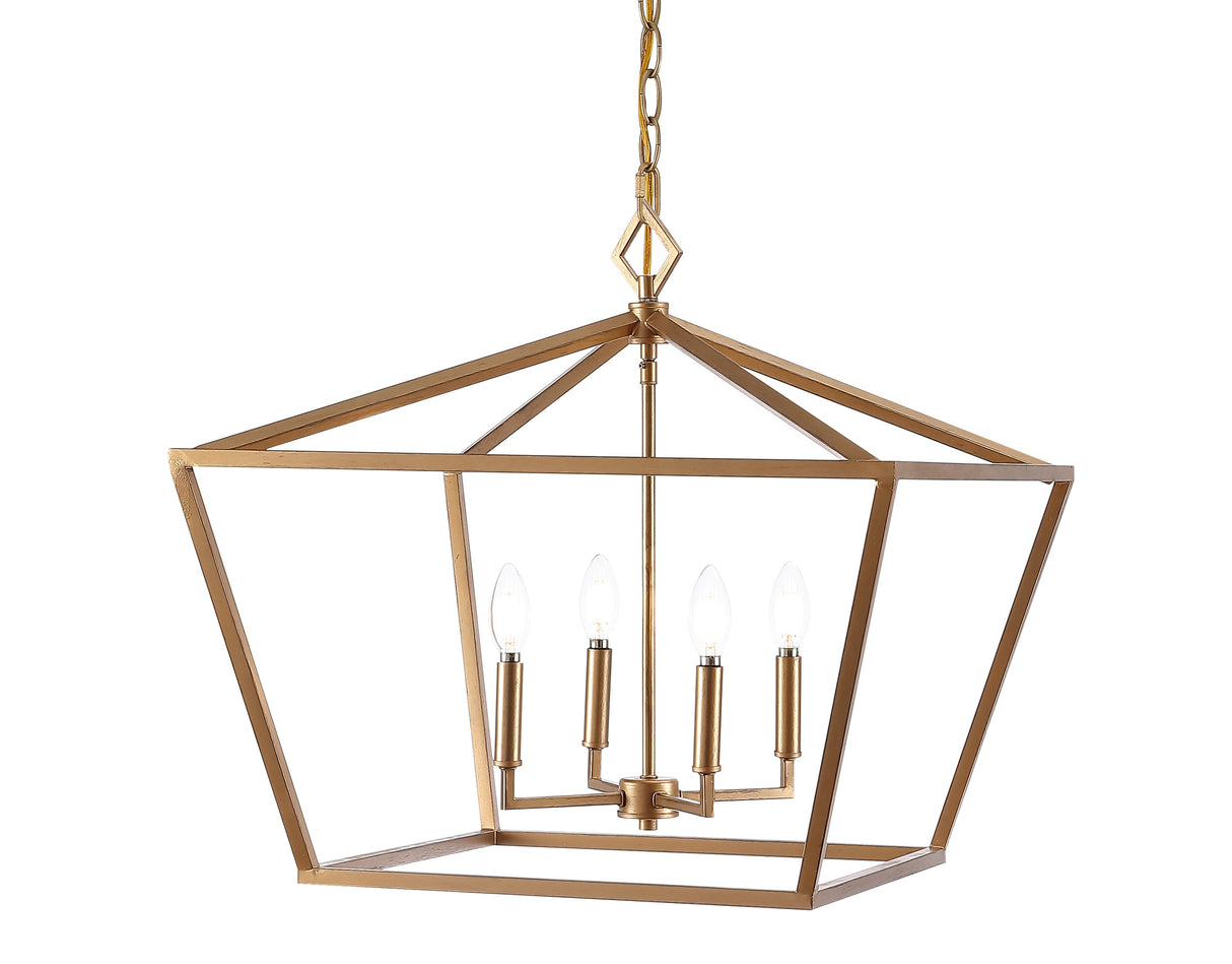 Gatsby 4-Light Adjustable Iron Rustic Glam LED Pendant
