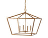 Gatsby 4-Light Adjustable Iron Rustic Glam LED Pendant