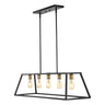 Floyd 5-Light Bohemian Farmhouse Iron Adjustable LED Pendant