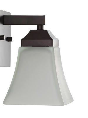 Staunton 1-Light Iron/Glass Modern Cottage LED Vanity Light