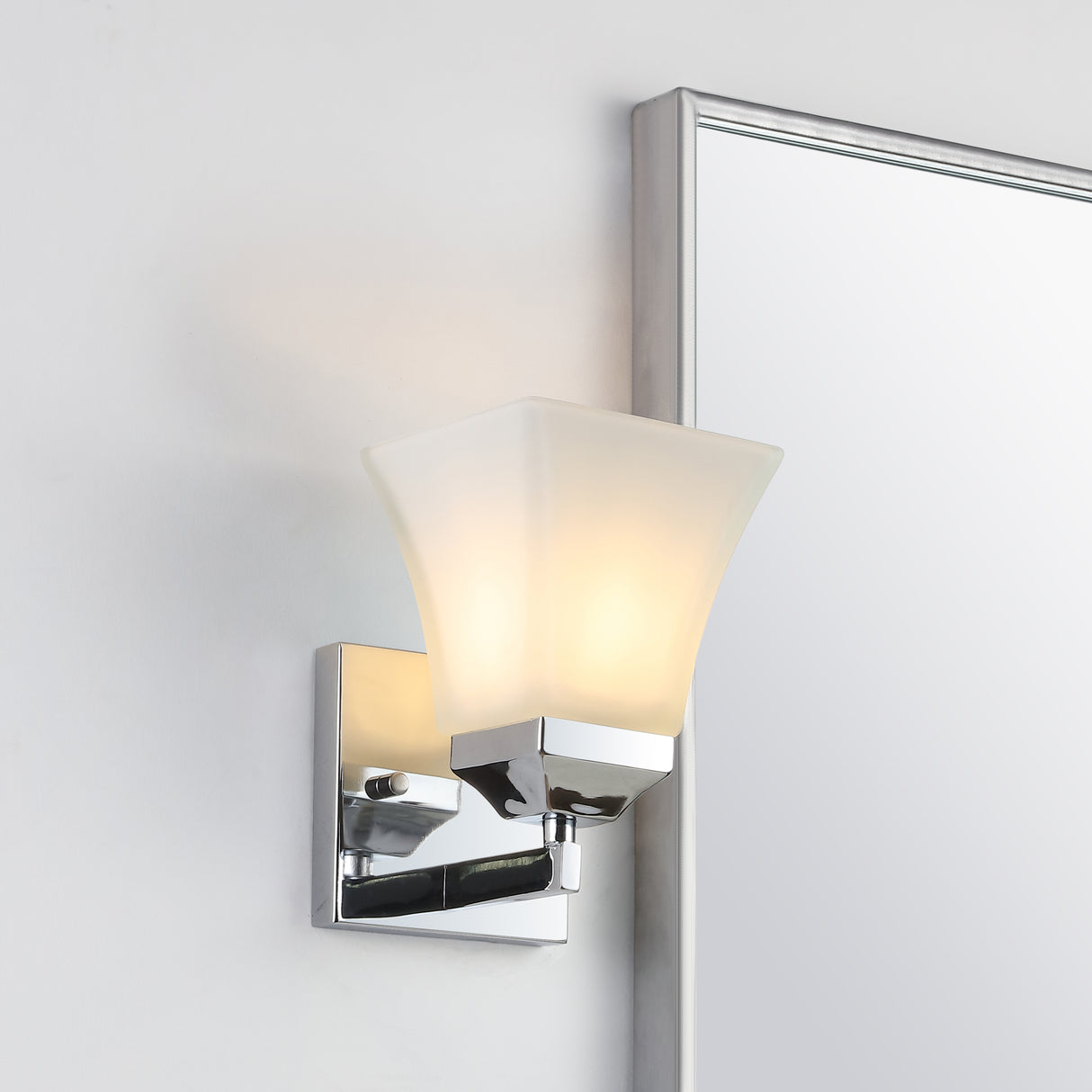 Staunton 1-Light Iron/Glass Modern Cottage LED Vanity Light