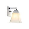 Staunton 1-Light Iron/Glass Modern Cottage LED Vanity Light