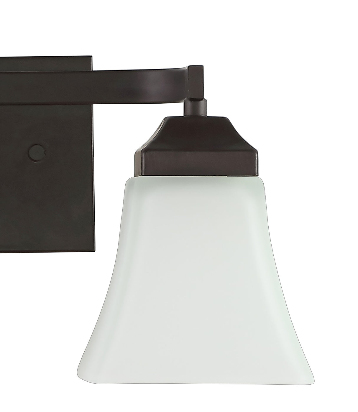 Staunton 2-Light Iron/Glass Modern Cottage LED Vanity Light