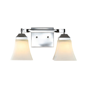 Staunton 2-Light Iron/Glass Modern Cottage LED Vanity Light