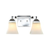 Staunton 2-Light Iron/Glass Modern Cottage LED Vanity Light