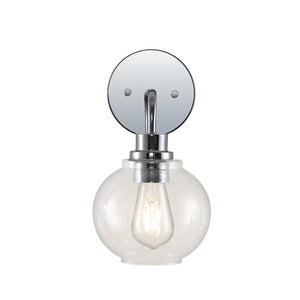 Sandrine-1-Light-Iron/Seeded-Glass-Cottage-Rustic-LED-Vanity-Light-Vanity-Lights