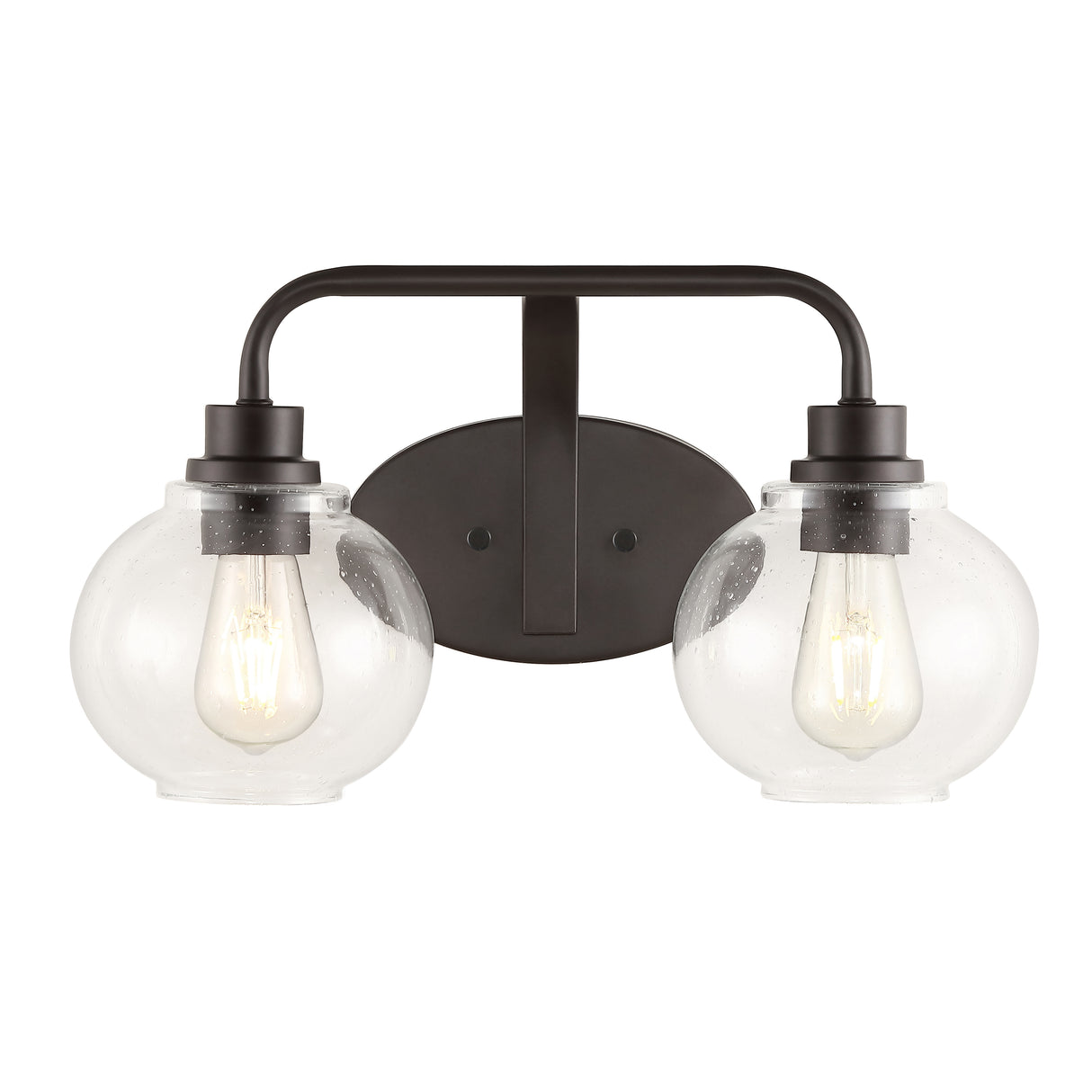 Sandrine-2-Light-Iron/Seeded-Glass-Cottage-Rustic-LED-Vanity-Light-Vanity-Lights