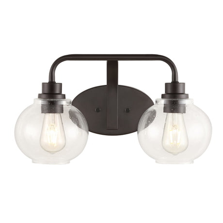 Sandrine-2-Light-Iron/Seeded-Glass-Cottage-Rustic-LED-Vanity-Light-Vanity-Lights