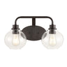Sandrine-2-Light-Iron/Seeded-Glass-Cottage-Rustic-LED-Vanity-Light-Vanity-Lights