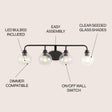 Sandrine-4-Light-Iron/Seeded-Glass-Cottage-Rustic-LED-Vanity-Light-Vanity-Lights