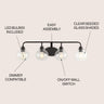 Sandrine-4-Light-Iron/Seeded-Glass-Cottage-Rustic-LED-Vanity-Light-Vanity-Lights