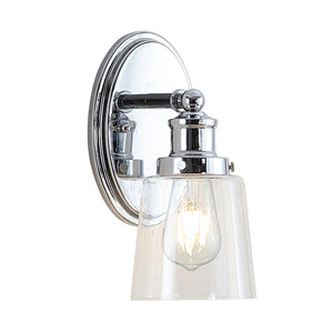 Beverly-1-Light-Iron/Seeded-Glass-Classic-Cottage-LED-Vanity-Light-Bathroom-Vanity-Lights