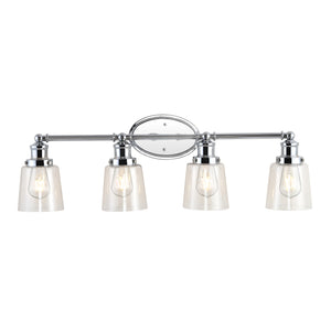 Beverly-4-Light-Iron/Seeded-Glass-Classic-Cottage-LED-Vanity-Light-Bathroom-Vanity-Lights