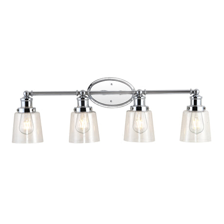 Beverly-4-Light-Iron/Seeded-Glass-Classic-Cottage-LED-Vanity-Light-Bathroom-Vanity-Lights