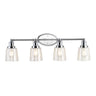 Beverly-4-Light-Iron/Seeded-Glass-Classic-Cottage-LED-Vanity-Light-Bathroom-Vanity-Lights