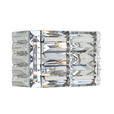 Evelyn-1-Light-Iron/Crystal-Glam-Modern-LED-Vanity-Light-Bathroom-Vanity-Lights