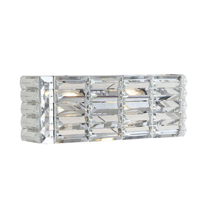 Evelyn-2-Light-Iron/Crystal-Glam-Modern-LED-Vanity-Light-Bathroom-Vanity-Lights