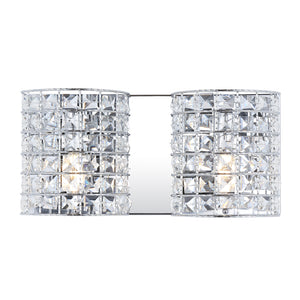 Clara-2-Light-Metal/Crystal-Classic-Glam-LED-Vanity-Light-Bathroom-Vanity-Lights