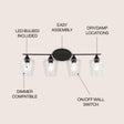 Jayne-4-Light-Iron/Seeded-Glass-Cottage-Rustic-LED-Vanity-Light-Bathroom-Vanity-Lights