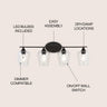 Jayne-4-Light-Iron/Seeded-Glass-Cottage-Rustic-LED-Vanity-Light-Bathroom-Vanity-Lights