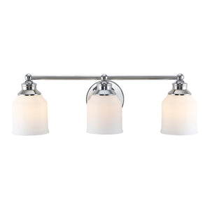 Lydia-3-Light-Iron/Frosted-Glass-Farmhouse-Cottage-LED-Vanity-Light-Bathroom-Vanity-Lights