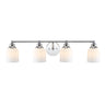 Lydia-4-Light-Iron/Frosted-Glass-Farmhouse-Cottage-LED-Vanity-Light-Bathroom-Vanity-Lights