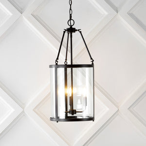 Kinsley-3-Light-Industrial-Farmhouse-Iron/Glass-LED-Pendant-Pendants