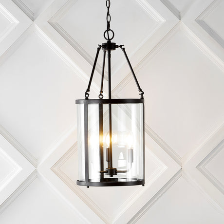 Kinsley-3-Light-Industrial-Farmhouse-Iron/Glass-LED-Pendant-Pendants