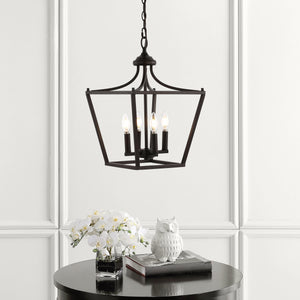 Camden 4-Light Iron Classic Midcentury Pendant Lantern