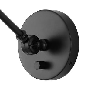 Cowie Iron/Glass Adjustable LED Wall Sconce