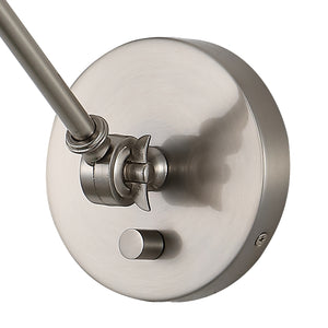 Cowie Iron/Glass Adjustable LED Wall Sconce