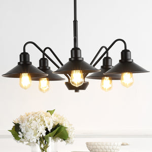 Cole 5-Light Metal Farmhouse Industrial LED Pendant