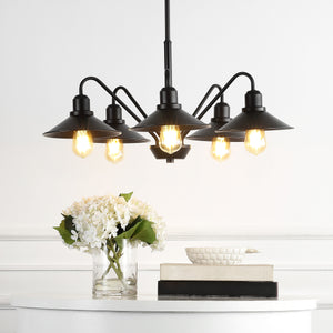 Cole 5-Light Metal Farmhouse Industrial LED Pendant