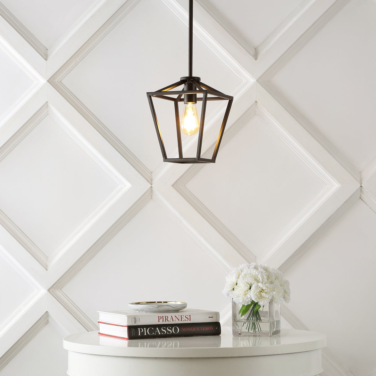 Grace 1-Light Industrial Farmhouse Iron LED Pendant