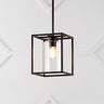 Quinn 1-Light Industrial Farmhouse Iron/Glass LED Pendant