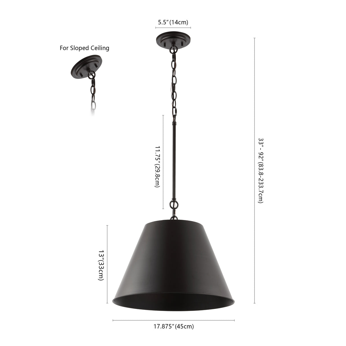Henry 1-Light Industrial Farmhouse Iron LED Pendant