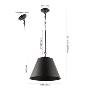 Henry 1-Light Industrial Farmhouse Iron LED Pendant