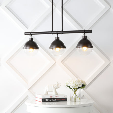 Caleb-3-Light-Industrial-Farmhouse-Iron/Glass-Linear-LED-Pendant-Pendants