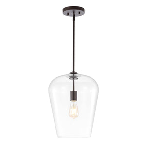 Hayes-1-Light-Industrial-Farmhouse-Iron/Glass-LED-Pendant-Pendants