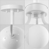 Olivier 3-light bohemian farmhouse iron/frosted glass led semi flush mount