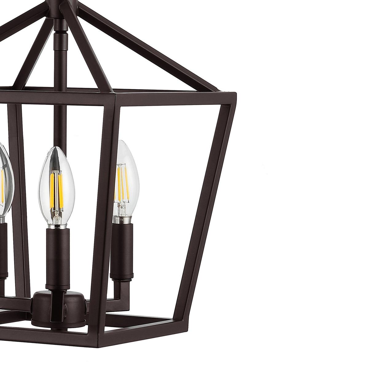 Ojai 3-Light Iron Classic Modern Pagoda LED Pendant Lantern