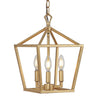 Ojai 3-Light Iron Classic Modern Pagoda LED Pendant Lantern