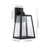 Pasadena Iron/Glass Modern Industrial Angled LED Outdoor Sconce