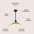 Jasper-1-Light-Farmhouse-Industrial-Indoor/Outdoor-Iron-LED-Pendant-Pendants