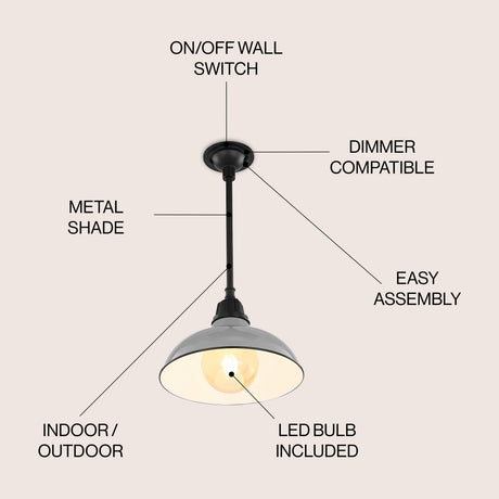 Jasper-1-Light-Farmhouse-Industrial-Indoor/Outdoor-Iron-LED-Pendant-Pendants