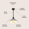 Jasper-1-Light-Farmhouse-Industrial-Indoor/Outdoor-Iron-LED-Pendant-Pendants