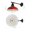 Wallace 1-Light Farmhouse Industrial Indoor/Outdoor Iron LED Victorian Arm Outdoor Sconce