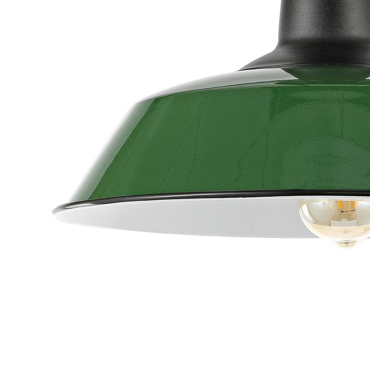 Camila 1-Light Classic Industrial Indoor/Outdoor Iron LED Semi Flush Mount