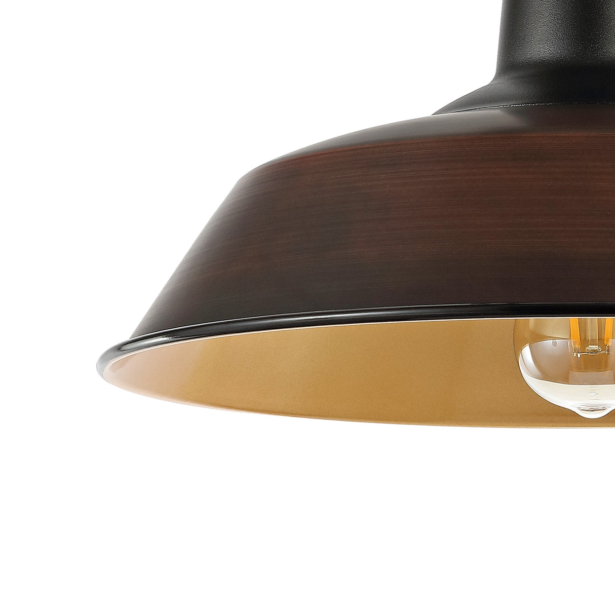 Camila 1-Light Classic Industrial Indoor/Outdoor Iron LED Semi Flush Mount